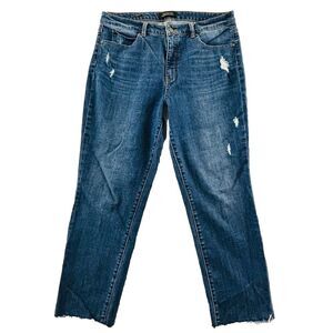 Womens 12 Talbots Flawless Five Pocket Jeans Slim Straight High Waist 27" Inseam